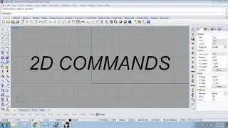 ALL 2D COMMANDS || part-1 || Rhino basic commands