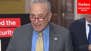 JUST IN: Schumer Asked Point Blank About Biden Delaying Military Aid To Israel