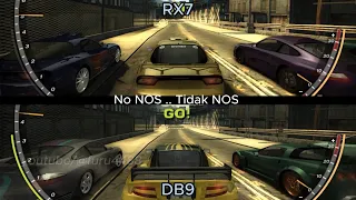 Mazda RX7 VS DB9 Drag | NFS MOST WANTED HD 1080p