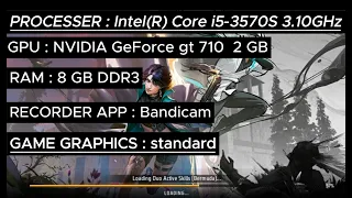 FREE FIRE TEST ON i5 3570s gt 710 2gb graphic card