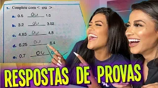 TENTE NÃO RIR DE RESPOSTAS DE PROVAS  !!!