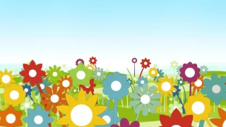 Video Background Full HD Floral Friends