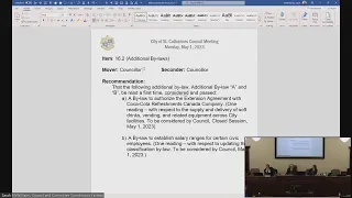 City of St. Catharines Council Meeting - May 1, 2023