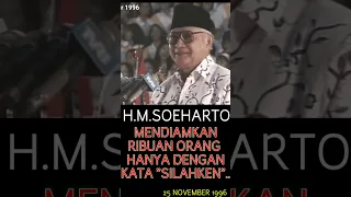 Begini Cara Pak Soeharto mendiamkan Ribuan orang dengan satu Kata #shorts #soeharto