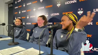 Azzi Fudd, Ashlynn Shade, Aaliyah Edwards: UConn women's basketball postgame (SCSU) - 11/4/23