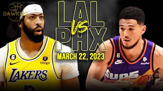 Los Angeles Lakers vs Phoenix Suns Full Game Highlights | March 22, 2023 | FreeDawkins