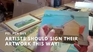 Artists Should Sign Their Artwork This Way!