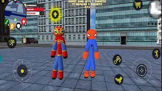 Spiderman Stickman Rope Hero Mafia Gangster 2 city crime #8- Android Gameplay