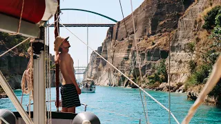 DISCOVER the famous CORINTH CANAL by Sailboat! | BOAT LIFE Ep.14