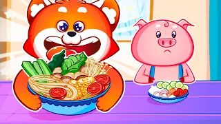 Big And Small Song 🍜🍝 Funny Kids Songs And Nursery Rhymes | Good Habits for Kids by Lucky Zee Zee