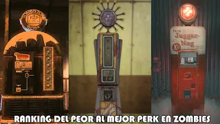 RANKING DE LOS PERKS DE ZOMBIES "DEL PEOR AL MEJOR" | CALL OF DUTY ZOMBIES