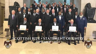 Replay: Scottish Rite Statement of Unity Signing