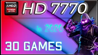 *AMD Radeon HD 7770 in 30 Games | 2020-2022