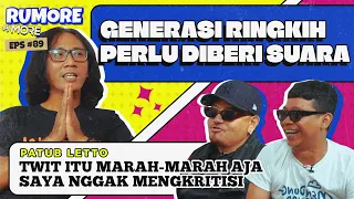 RUMORE Eps #89 - PATUB LETTO - ANNIVERSARY 20th LETTO, POLITIK DAN GENERASI (Z) RINGKIH