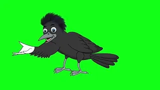 kauwa talking animation ||crow talking greenscreen || free greenscreen||no copyright greenscreen bd