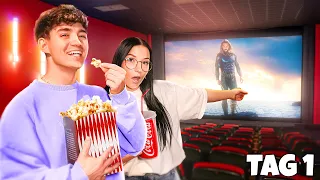 1 NACHT im KINO EINGESPERRT und wir machen ALLES was wir wollen! 🍿🎥