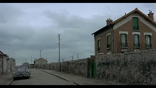 Le Cercle Rouge (1970) by Jean-Pierre Melville, Clip: Delon does manly & silent in a French village