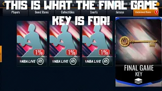 STAR PACK OPENING!!!! THIS IS WHAT THE FINAL GAME KEY IS FOR IN NBA LIVE MOBILE 19!!!