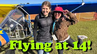 14 year old Alina flew her Aerolite Ultralight to Sun’n Fun 2024