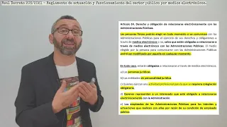 Real Decreto 203/2021 - Funcionamiento del sector público por medios electrónicos. 1ª Parte