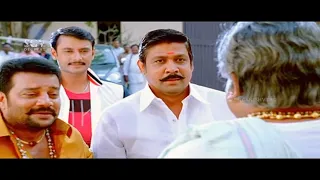 Darshan Units Saikumar and his Brother family | Best Scene of Brundhavana | Sampath Raj | Doddanna