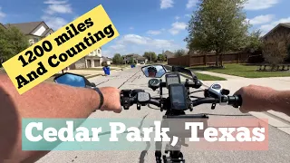 Cedar Park E Biking Adventure & 1200 milestone