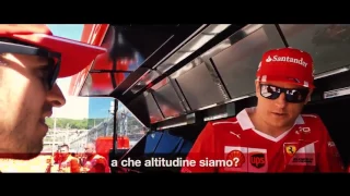 F1 2017 Russian GP   Sebastian Vettel and Kimi Raikkonen quiz Antonio Giovinazzi