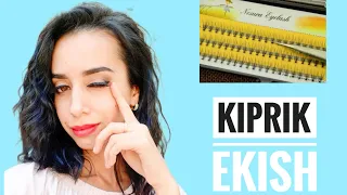 KIPRIK EKISH YO'KI PUCHKOVOY KIPRIK YOPISHTIRISH #makiyaj  #makeup #makeupdarslik