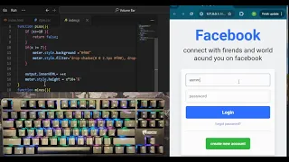 ASMR Programming - Coding Facebook Login Page - No Talking