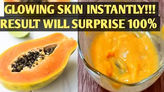 Papaya fruit facial mask for glowing skin at home/ Remove dark spots and dry skin/Papaya Face pack