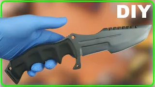 ✅ CREATE a Huntsman CS:GO REPLICA KNIFE out of MDF Wood | [► CS:GO DIY]