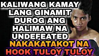 Pinoy NANALO ng ISANG KAMAY lang sa UNDEFEATED PROSPECT | KALIWANG KAMAO lang ang pinang TAPOS