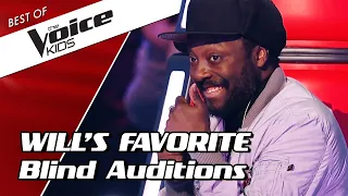 TOP 10 | will.i.am's FAVORITE Blind Auditions in The Voice Kids