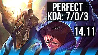 PANTHEON vs TALON (MID) | 7/0/3, Rank 6 Panth, Godlike | NA Grandmaster | 14.11