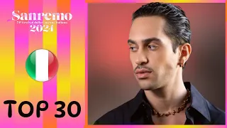 TOP 30 | SAN REMO 2024 | EUROVISION ITALY 2024