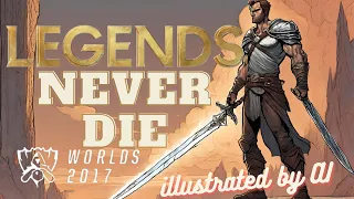 legends never die illustrated by AI from league of legends world championships