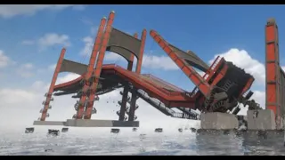 Teardown ll BRIDGE DESTRUCTION with dramatic sound effects