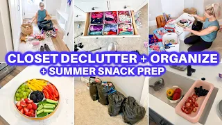 HUGE DECLUTTER + ORGANIZE + CLEAN WITH ME | CLEANING MOTIVATION | CLOSET CLEAN OUT | HOUSE CLEANING