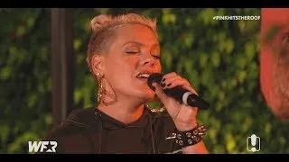 P!nk What About Us (Acoustic) LIVE at World Famous Rooftop 2017