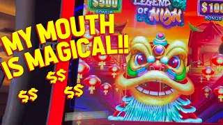 I THREATENED TO CALL THE MANAGER!! with VegasLowRoller on Legend of Nian and Dragon Fire Slots!