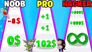 NOOB vs PRO vs HACKER | In Digit Shooter | With Oggy And Jack | Rock Indian Gamer |