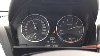 Bmw 118i f20 0-100 km acceleration (stock)