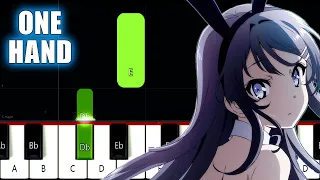 Fukashigi no Carte - Seishun Buta Yarou wa Bunny Girl Senpai ED - SLOW EASY Piano Tutorial