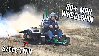 125HP "Mach 1" Go Kart First Drive | 670cc 2 Stroke INSANITY