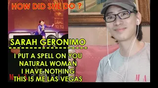 SINGER REACTS TO SARAH GERONIMO | I PUT A SPELL ON YOU, NATURAL WOMAN, I HAVE NOTHING | MAX TIU