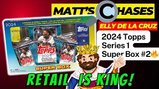 🚨STILL SMASHING the Topps 2024 Series 1 Super Box!🔥Retail Hot Streak 🌶️ Box #2