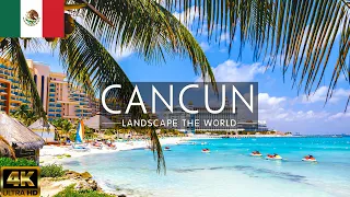 FLYING OVER CANCUN, MEXICO 4K - Wonderful Natural Landscape With Calming Music For New Fresh Day 4K