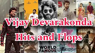 Vijay Devarakonda all movies hits and flops | Pelli Choopulu | Arjun Reddy | Geetha Govindam | #vd
