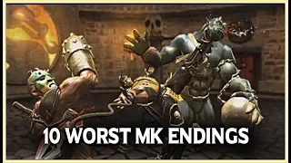 10 Of The Most Goofy | Bad Endings | Mortal Kombat