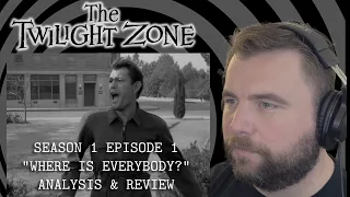 THE TWILIGHT ZONE (1959) Classic TV Analysis & Review - Season 01 Episode 01: "Where is Everybody?"